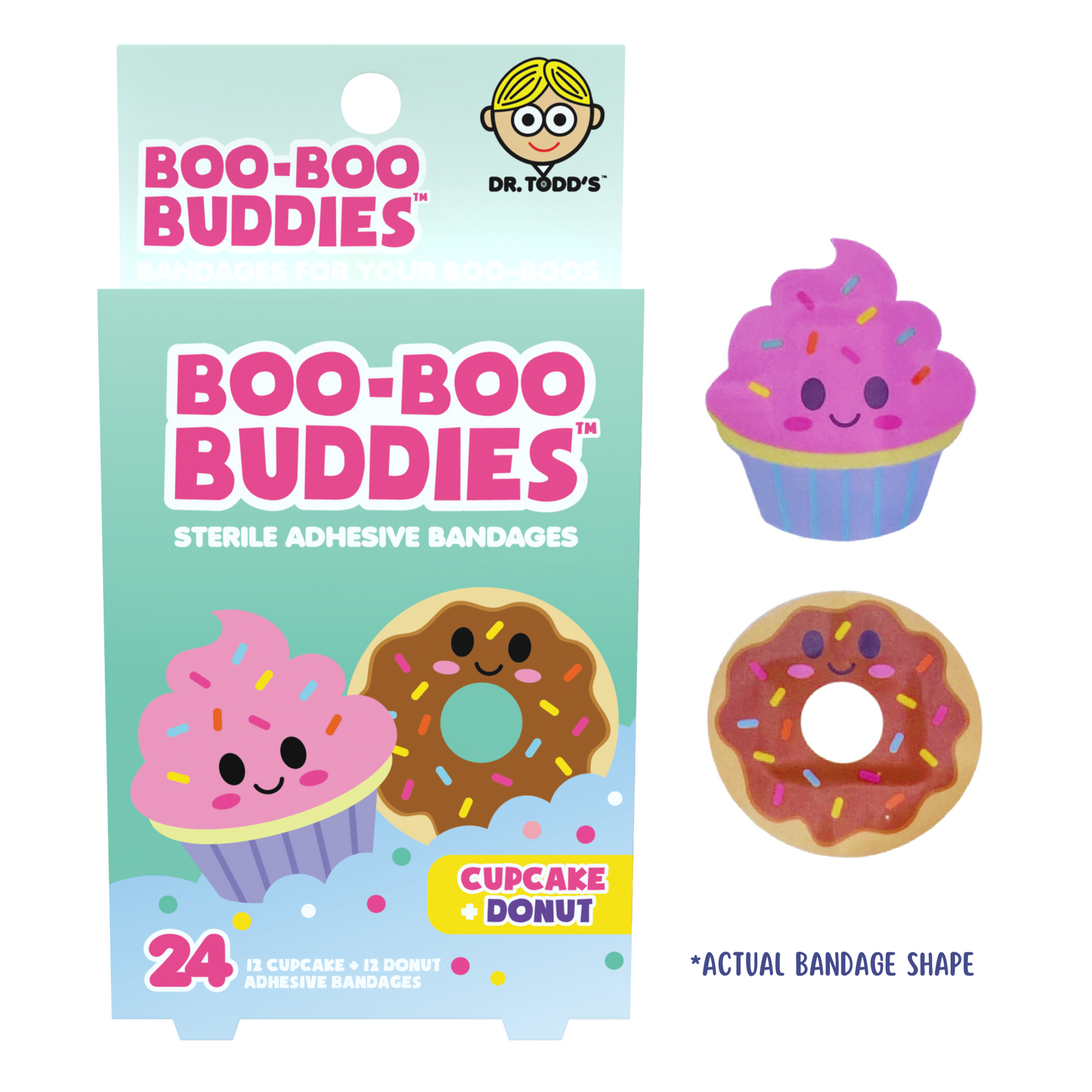 2-pk Cupcake & Donut, Ice Cream & Cake Bandages