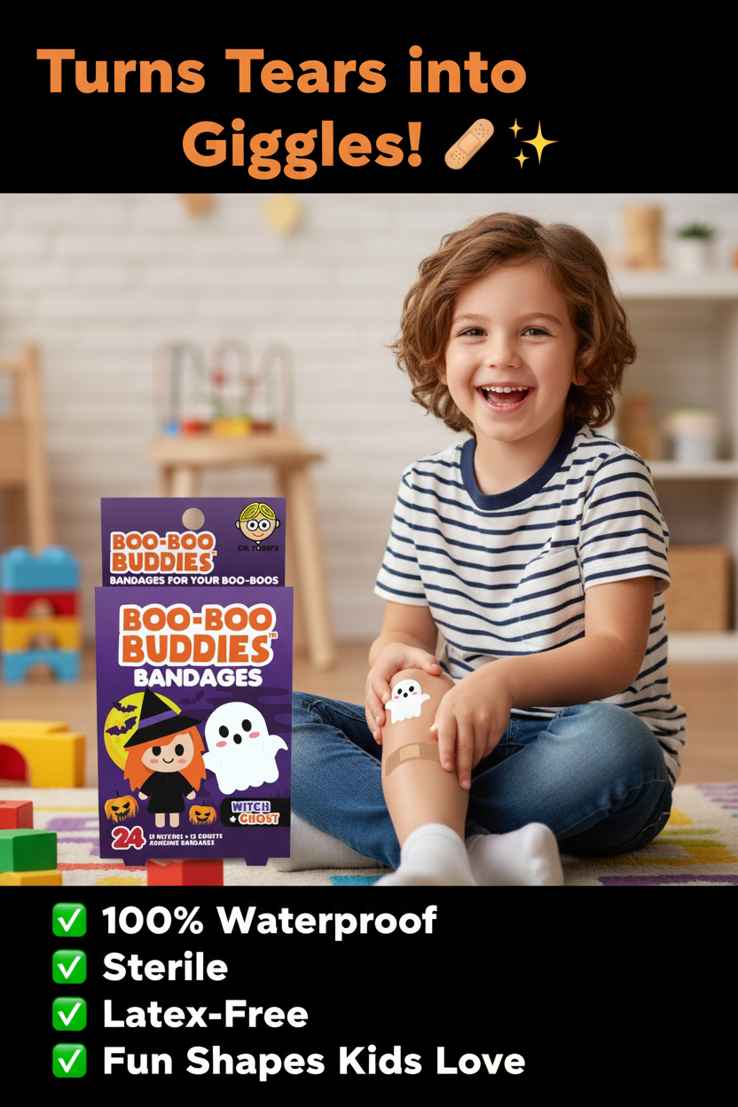 Boo Boo Buddies TikTok Ad Mockup – Older Child