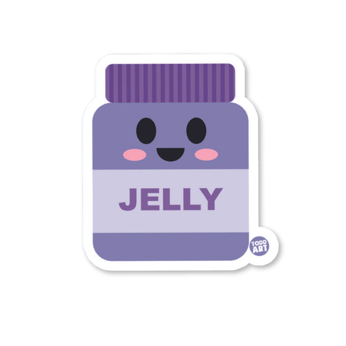 Peanut Butter and Jelly Vinyl Sticker Sheet