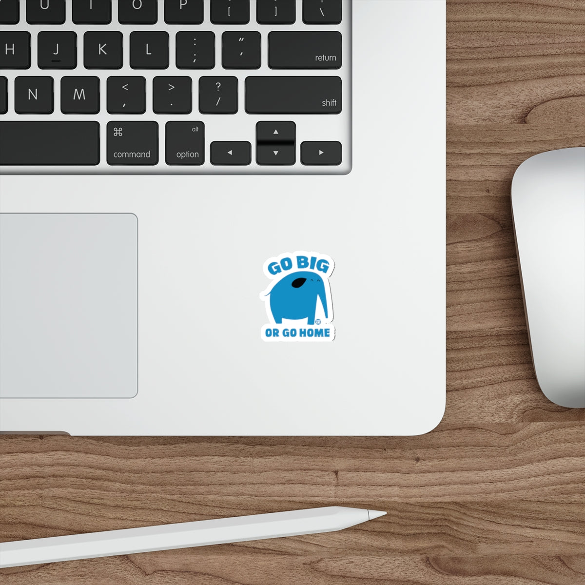 Go Big or Go Home Blue Whale Sticker Decal