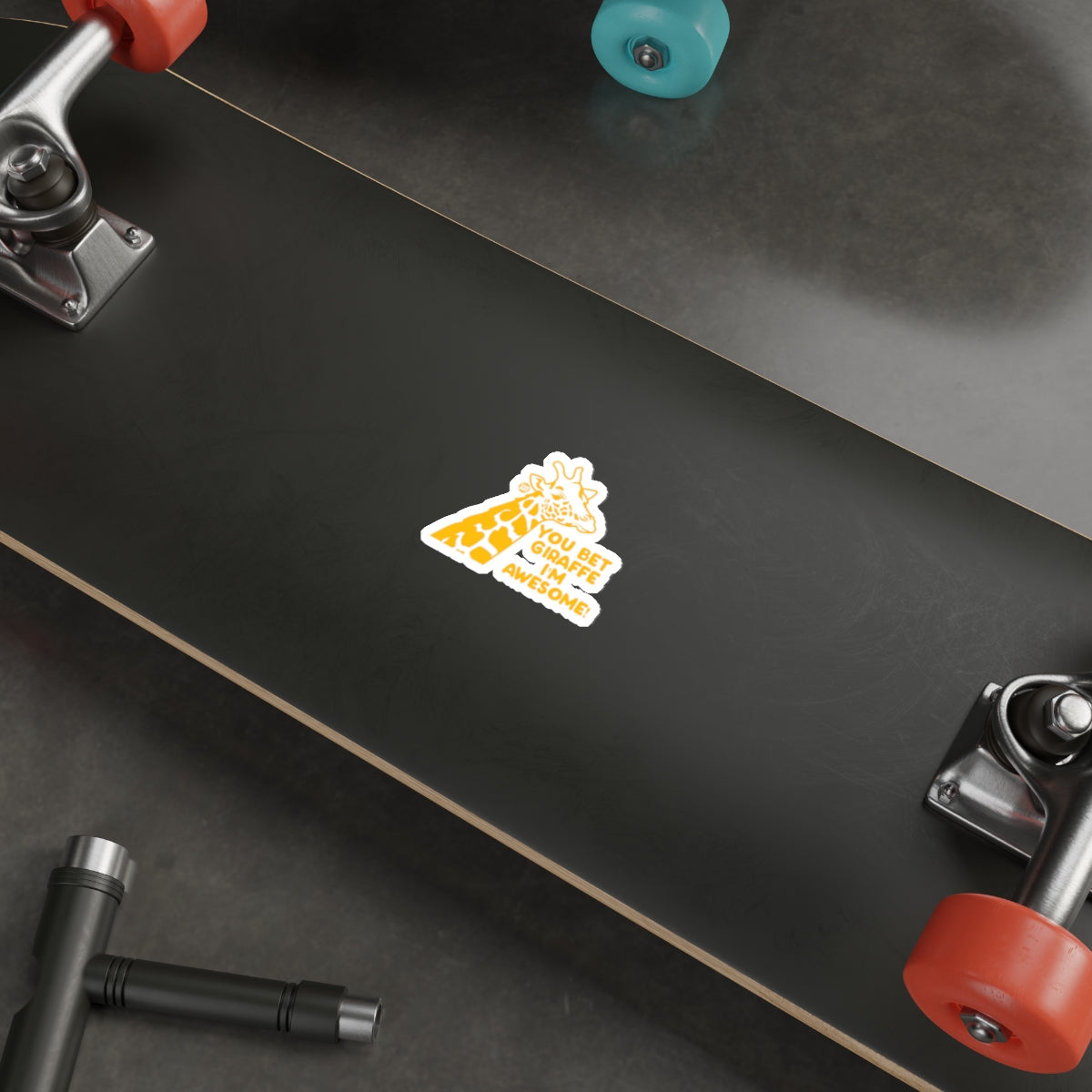 Giraffe Graphic Sticker Perfect For Skateboards