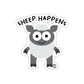 Funny Sheep Happens Design Sticker Product