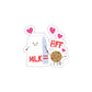 Cartoon Milk and Cookie BFF Sticker Fun Design