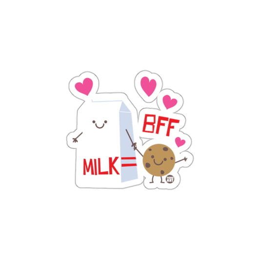 Cartoon Milk and Cookie BFF Sticker Fun Design