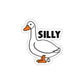 Playful Silly Duck Art Sticker with Unique Design