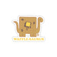 Waffle-Saurus Cute Dinosaur Themed Sticker Product