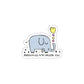 Cute Elephant Heart Design Elephants Are People Too Sticker