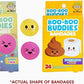 Boo Boo Buddies™ Happy Faces + Toilet Paper & Poop Bandages Bundle – 48 Ct Total | Fun Latex-Free, Waterproof Kids Bandages for First Aid Kits and Sensitive Skin