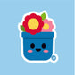 Flower Pot Vinyl Sticker