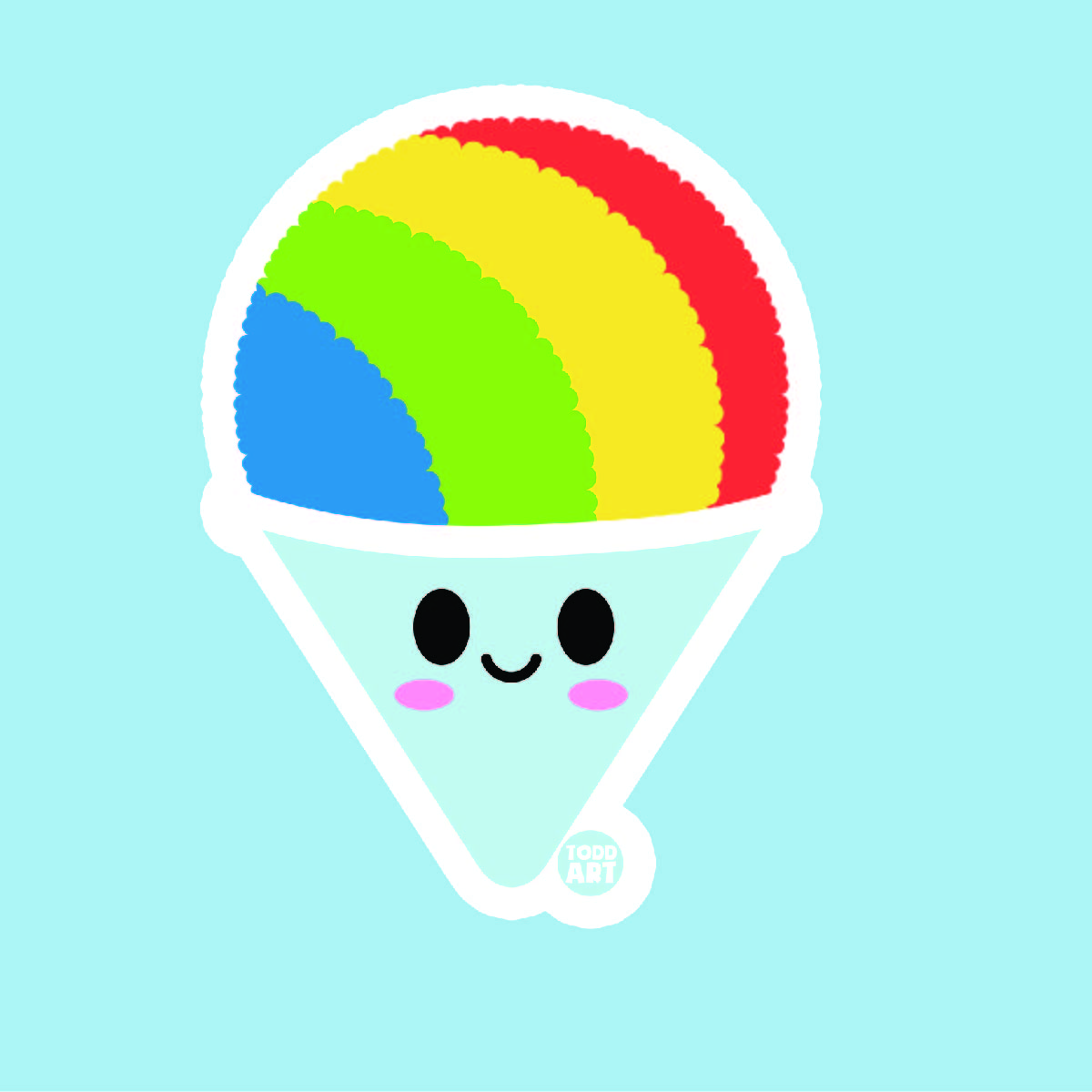 Snow Cone Sticker