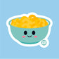 Mac and Cheese Bowl Vinyl Sticker