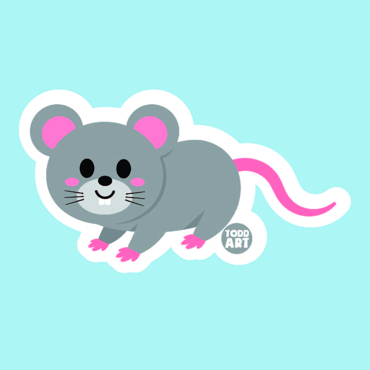 Rat Sticker - 3" Vinyl