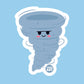 Boo Boo Buddies™ Tornado Sticker – Playful Kawaii Vinyl Design, Waterproof 3″