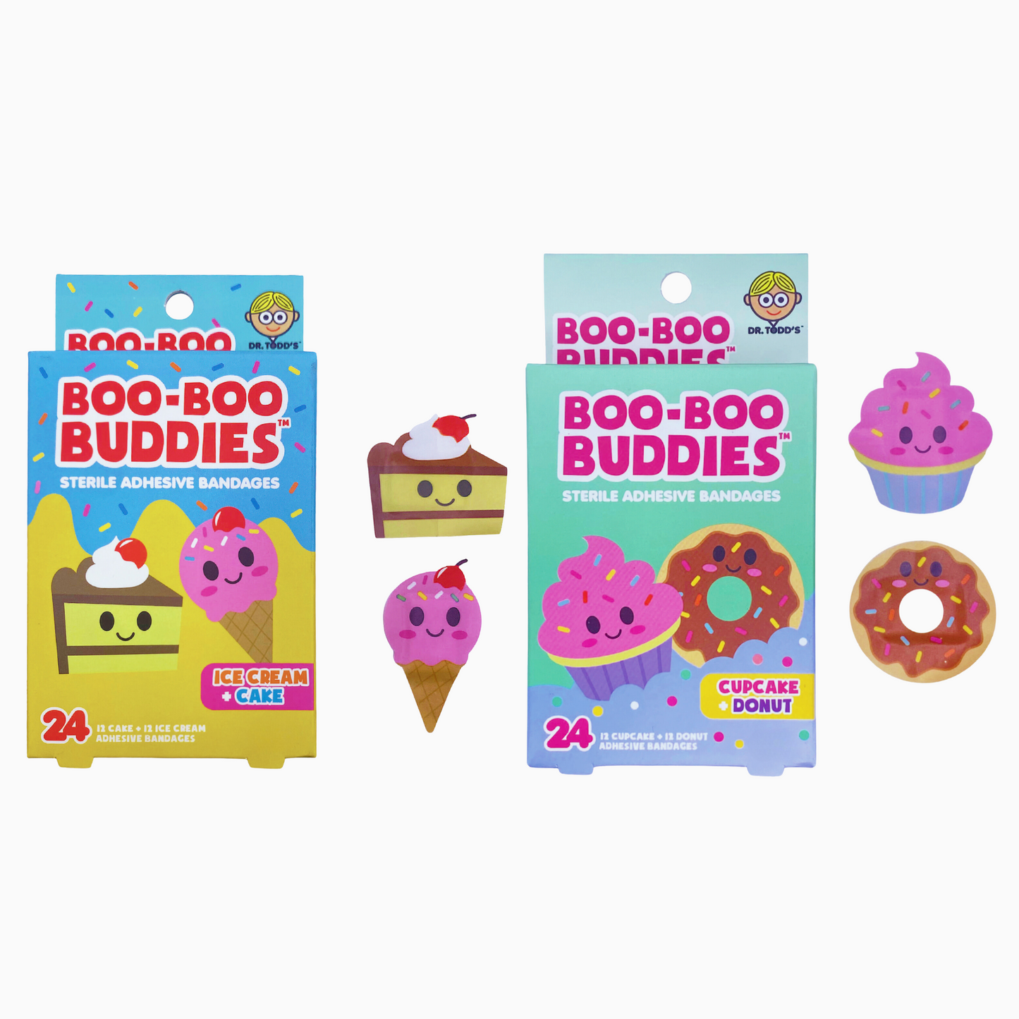 2-pk Cupcake & Donut, Ice Cream & Cake Bandages