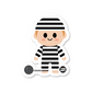 Prisoner Sticker by Boo-Boo Buddies