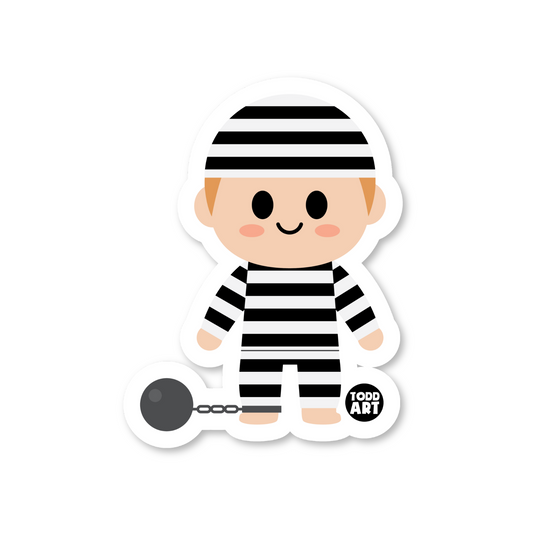 Prisoner Sticker by Boo-Boo Buddies