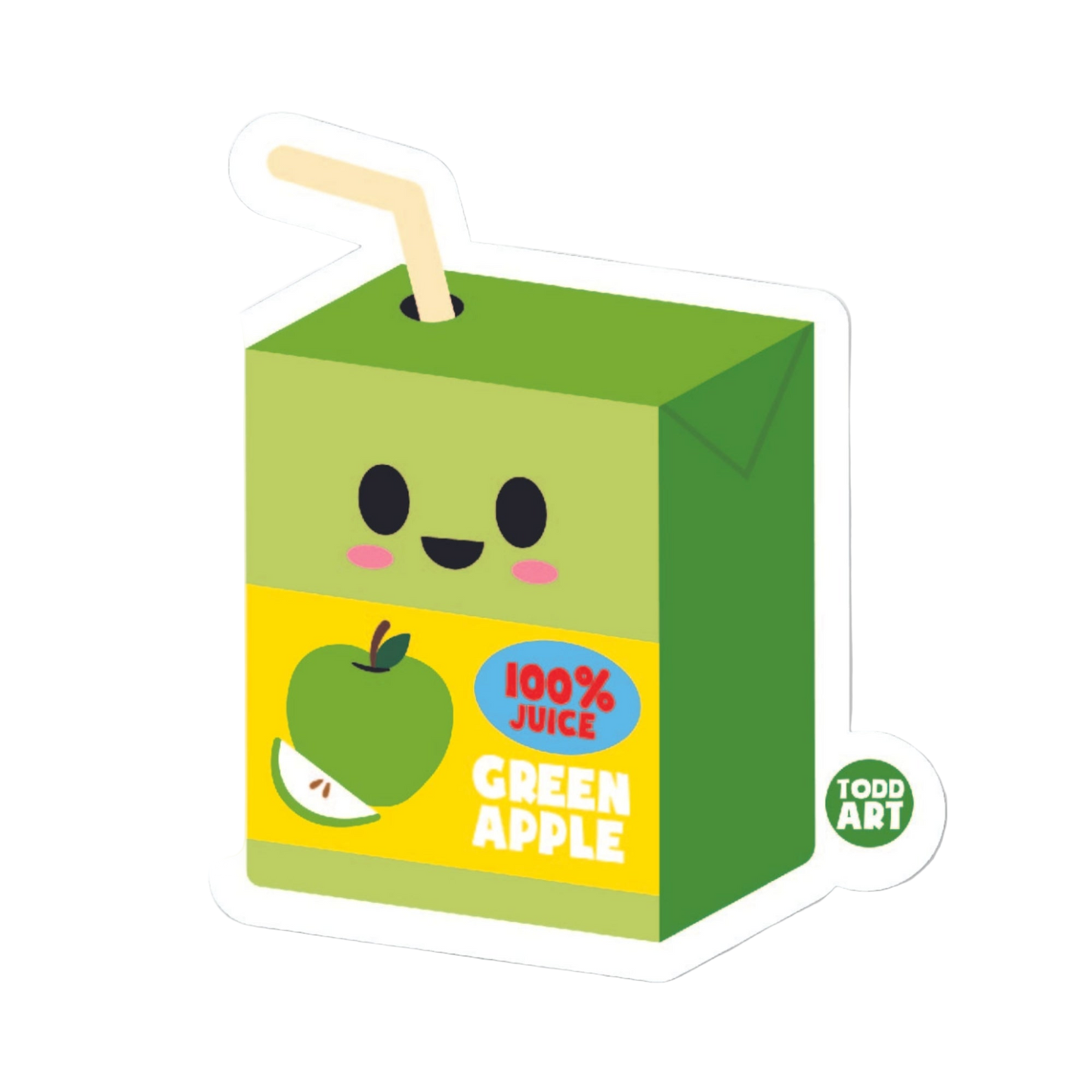 Apple Juice Vinyl Sticker