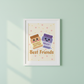"Best Friends" PB & Jelly Framed Print