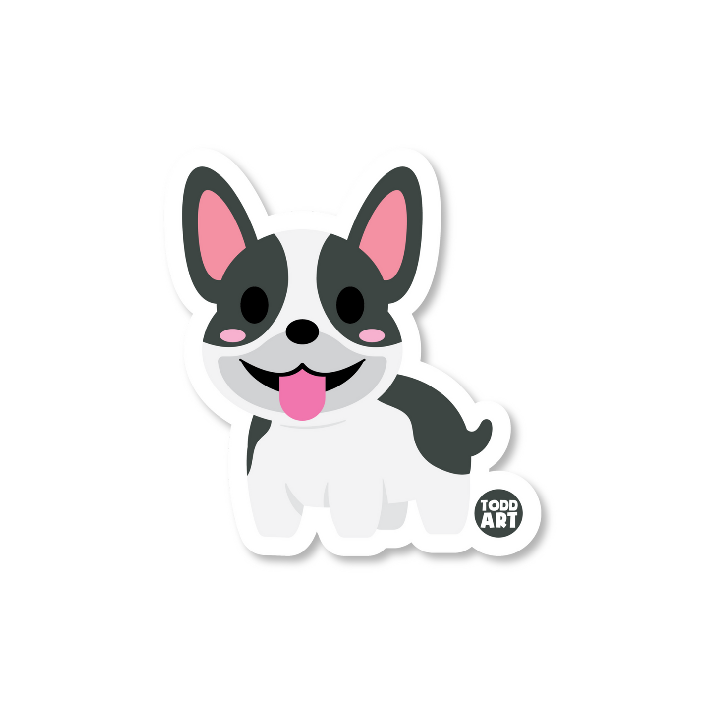 BOSTON TERRIER - 3" ART STICKER