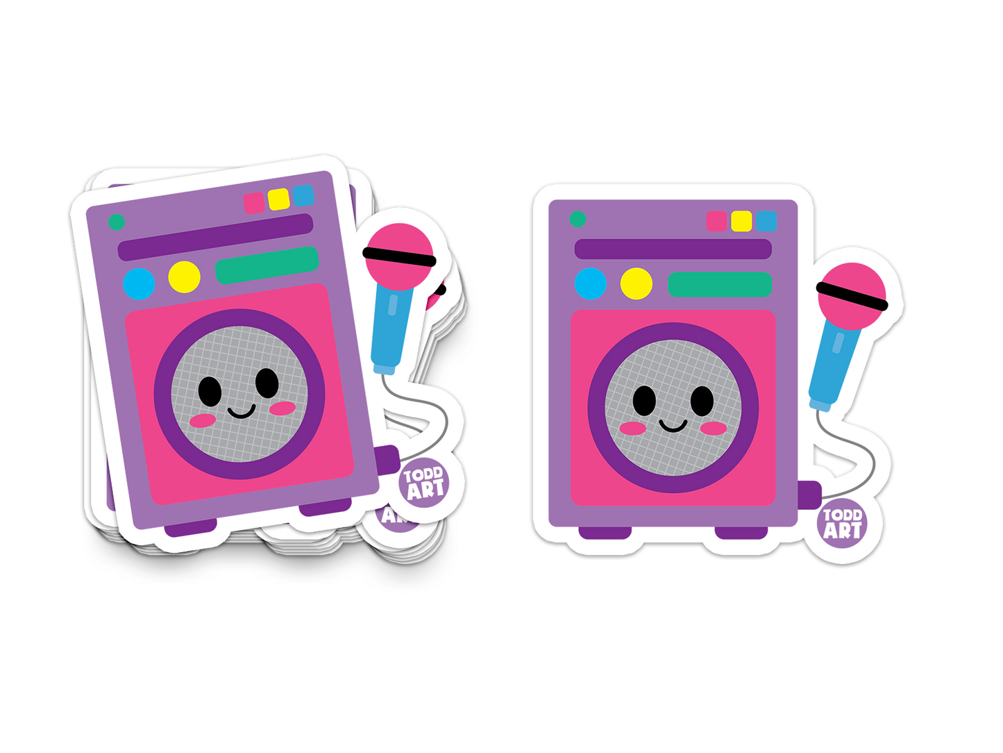 Karaoke Machine Vinyl Sticker