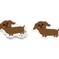 Boo Boo Buddies™ Wiener Dog Sticker – Cute Kawaii Vinyl Sticker, Waterproof Glossy 3″ Die‑Cut