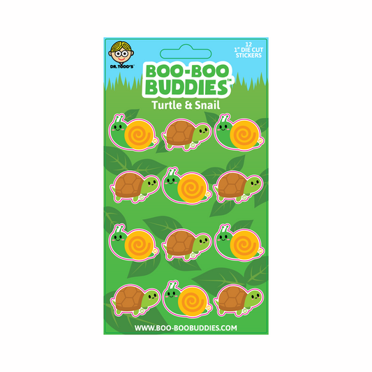 Turtle and Snail Vinyl Sticker Sheet - 2-Pack