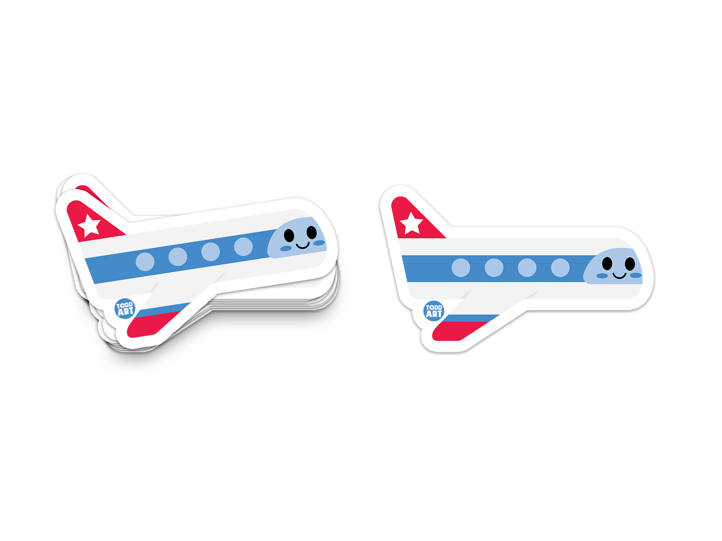 Airplane Vinyl Sticker