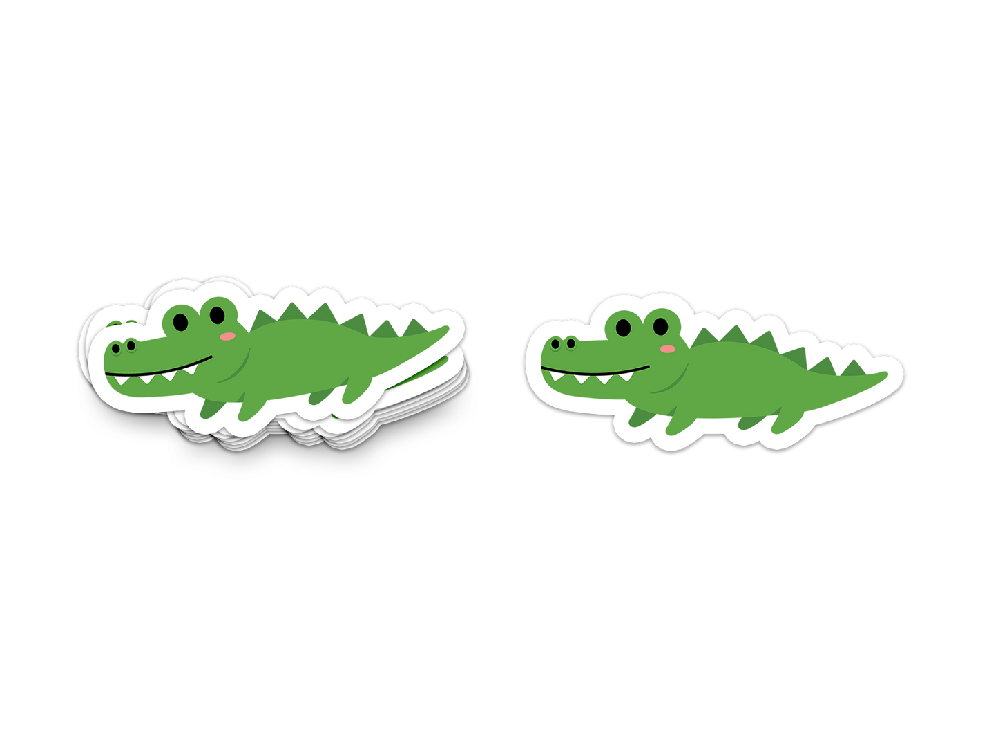 Boo Boo Buddies Alligator sticker – fun 3-inch vinyl reptile sticker for school supplies and water bottles
