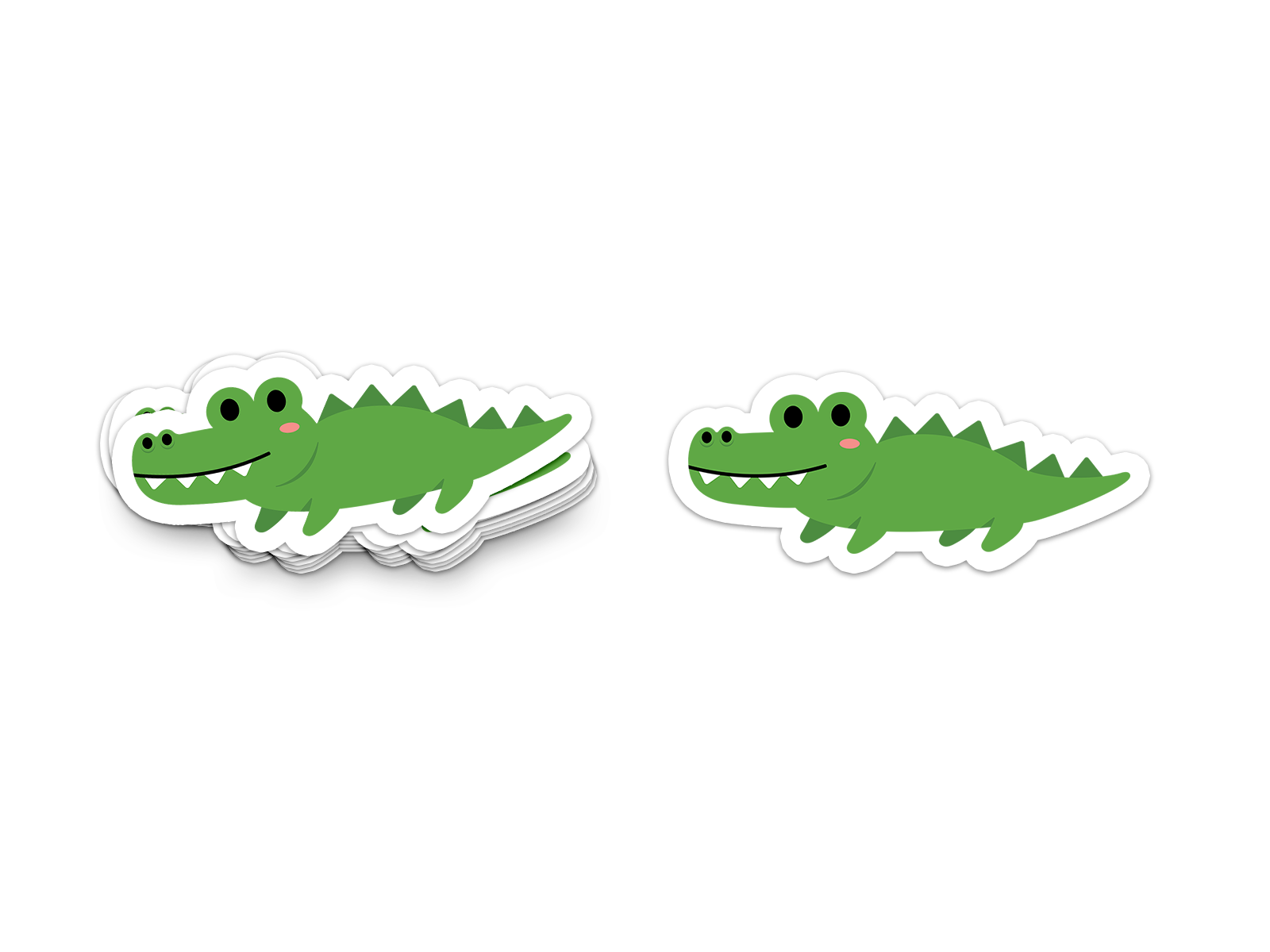 Boo Boo Buddies Alligator sticker – fun 3-inch vinyl reptile sticker for school supplies and water bottles
