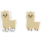 Boo Boo Buddies Alpaca sticker – adorable 3-inch vinyl animal sticker for kids and laptops

