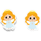 Boo Boo Buddies Angel sticker – sweet 3-inch vinyl character for holidays, faith gifts, and planners
