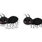 Boo Boo Buddies Ant sticker – cute 3-inch vinyl bug sticker for notebooks, bottles, and planners
