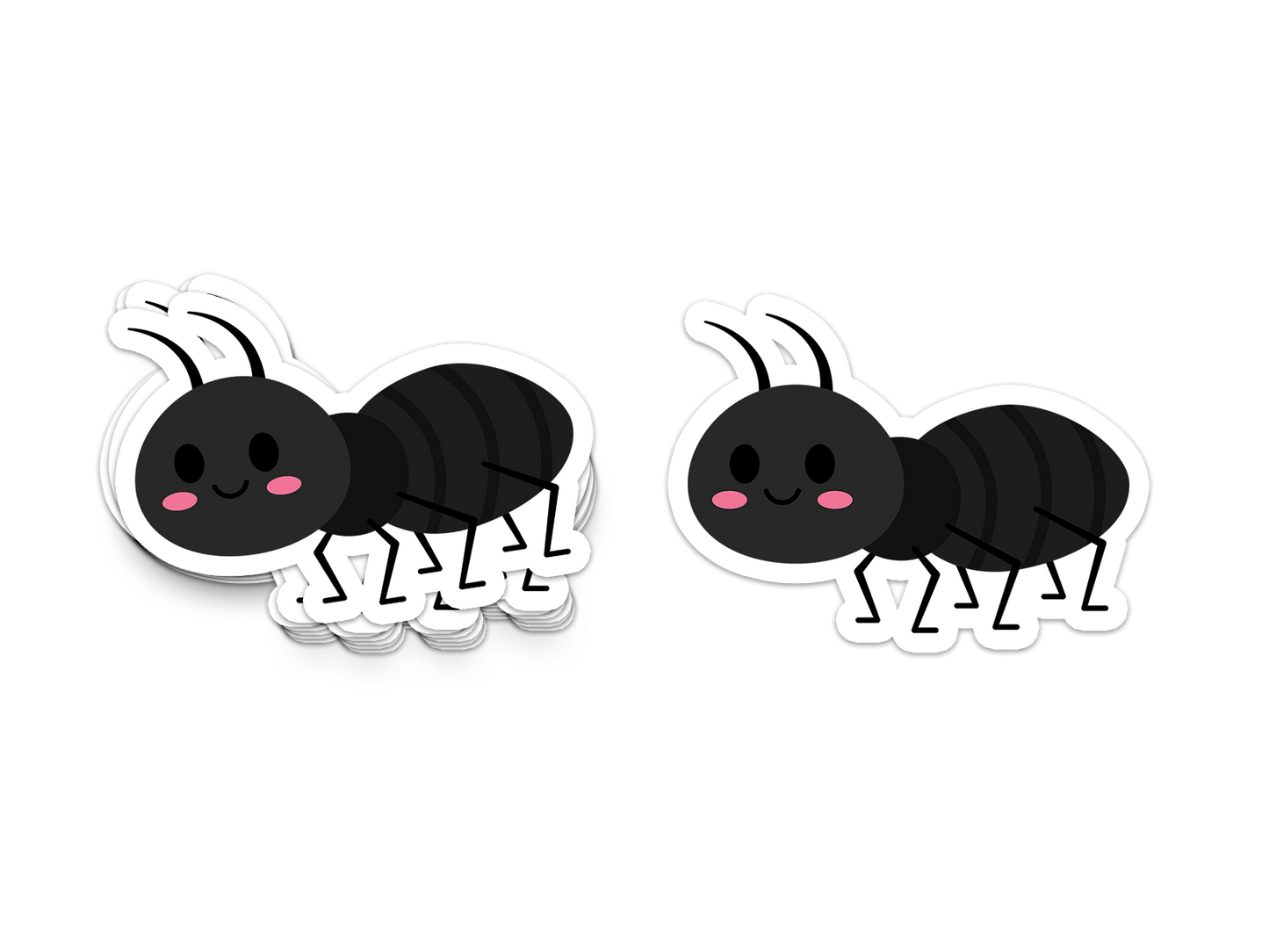 Boo Boo Buddies Ant sticker – cute 3-inch vinyl bug sticker for notebooks, bottles, and planners
