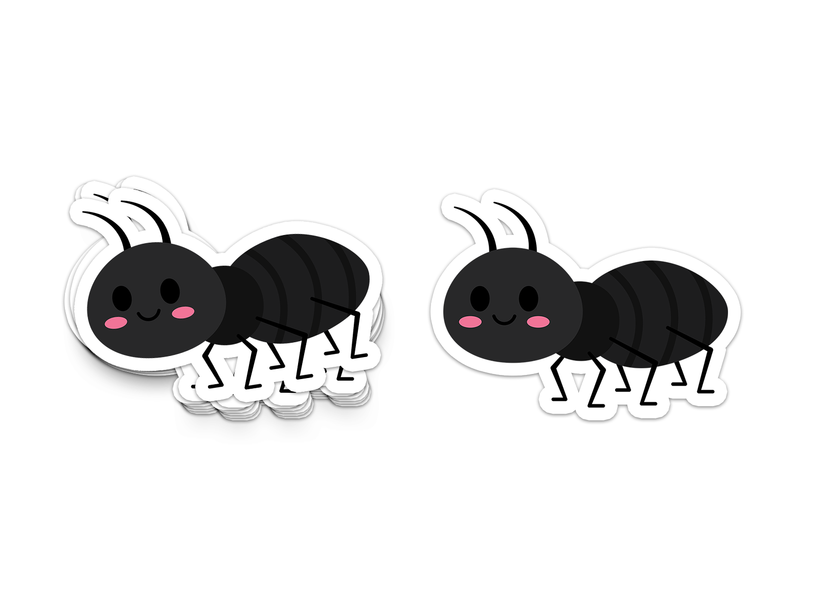 Boo Boo Buddies Ant sticker – cute 3-inch vinyl bug sticker for notebooks, bottles, and planners
