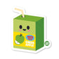Cute kawaii-style apple juice box sticker with a smiling face and straw, great for kids’ water bottles, lunchboxes, and journals