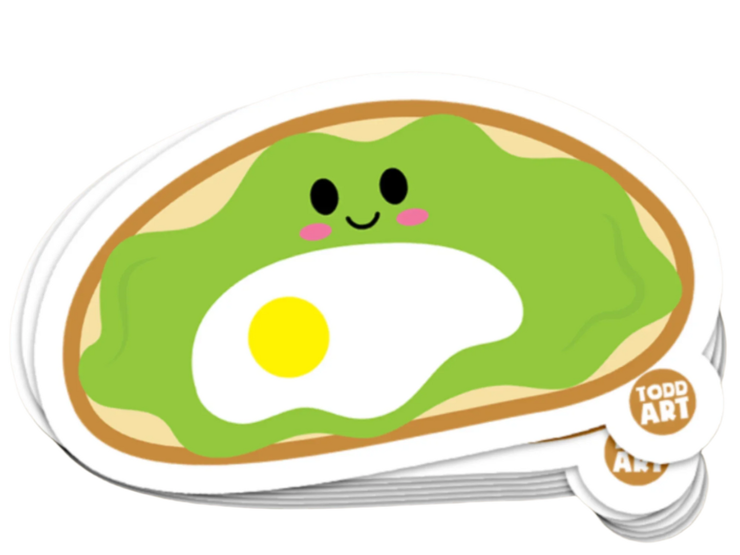 Avocado Toast Vinyl Sticker