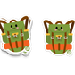 Boo Boo Buddies Backpack sticker – smiling green backpack vinyl sticker for school supplies, laptops, and water bottles
