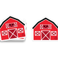Red Barn - 3" Art Sticker