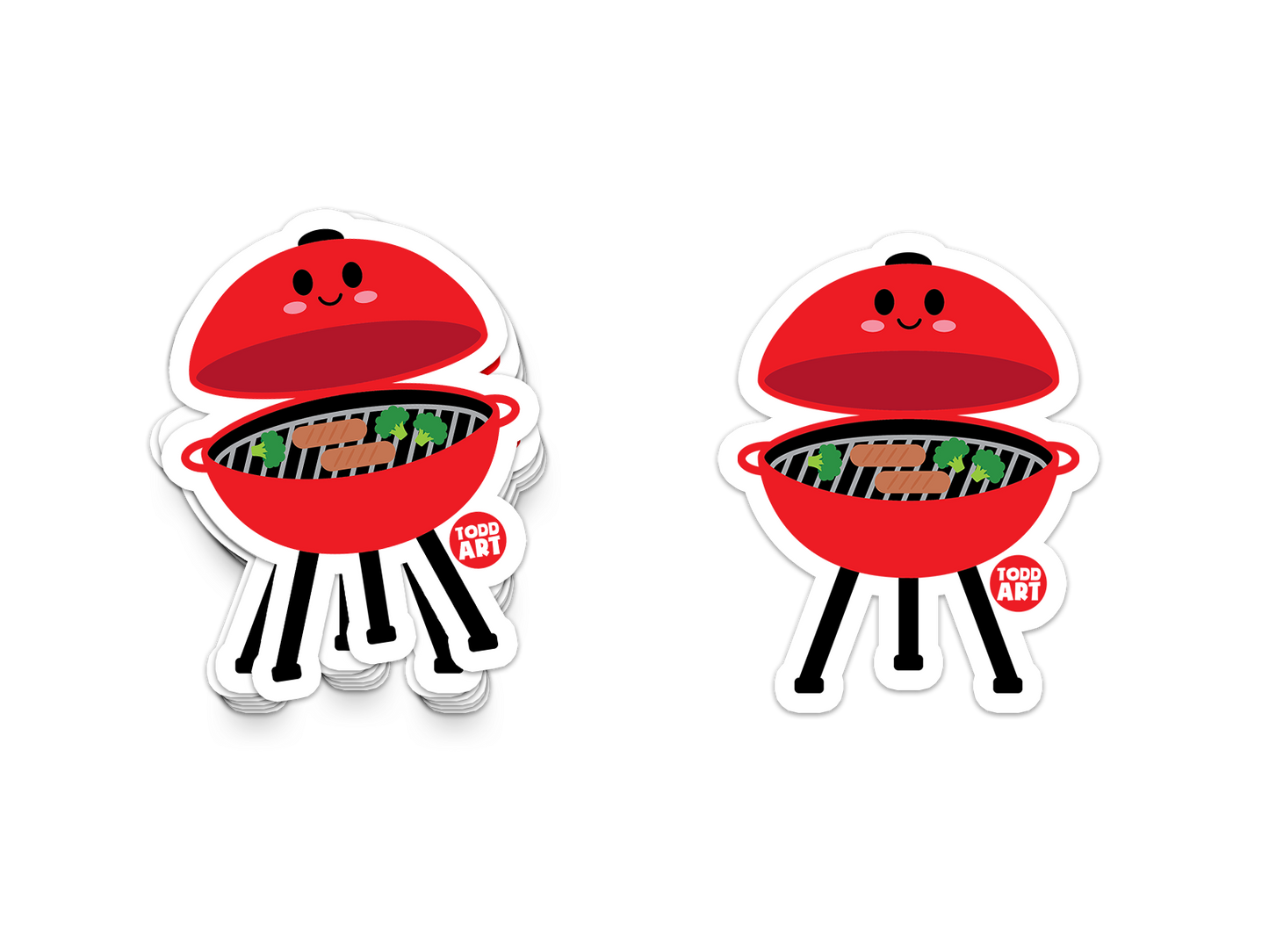 BBQ Grill Vinyl Sticker