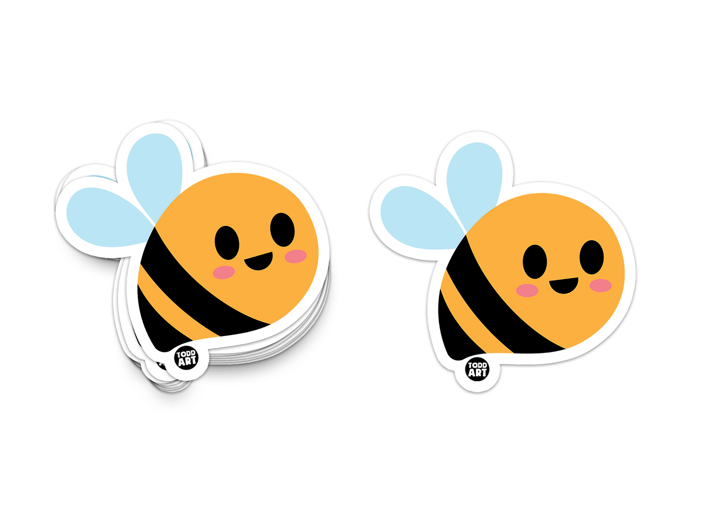 Bumble Bee - 3" Art Sticker