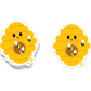 Boo Boo Buddies Beehive sticker – cute honeycomb hive vinyl sticker with tiny bees for nature kits and classroom decor
