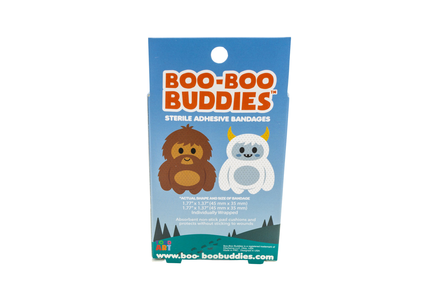 Bigfoot & Yeti Bandages for Kids – Waterproof, Latex-Free, 24 Count | Dr. Todd’s Boo-Boo Buddies