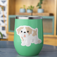 Adorable cartoon bulldog with tan and white fur – collectible dog breed sticker from Boo Boo Buddies
