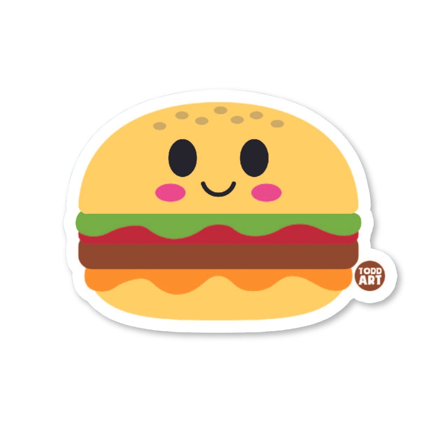 Burger - 3" Art Sticker