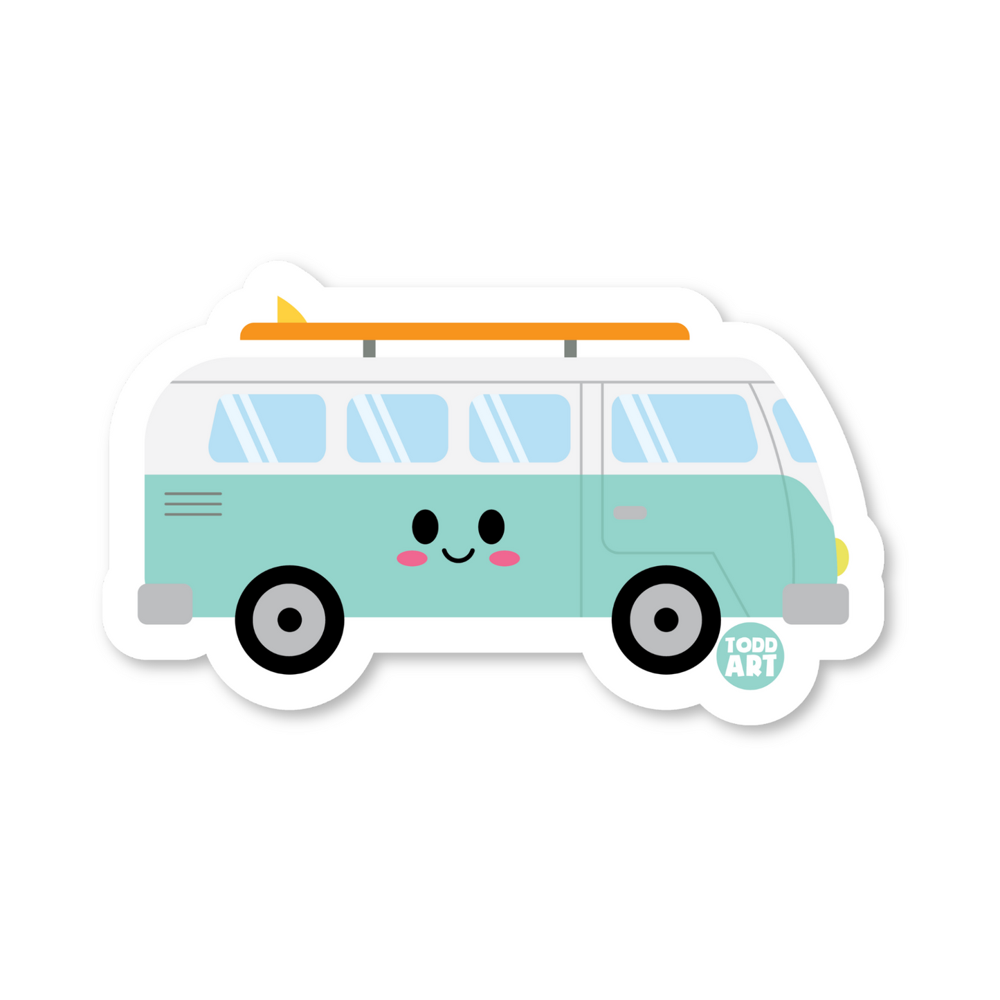 Camper Van Vinyl Sticker
