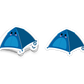 Blue camping tent with smiley face – fun Boo Boo Buddies® adventure-themed sticker
