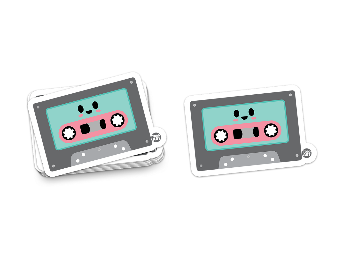 Cassette tape Vinyl Sticker