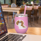 Floppy-eared Cavalier King Charles Spaniel with soft brown patches – lovable dog sticker for pet-themed decor, crafts, or gifts

