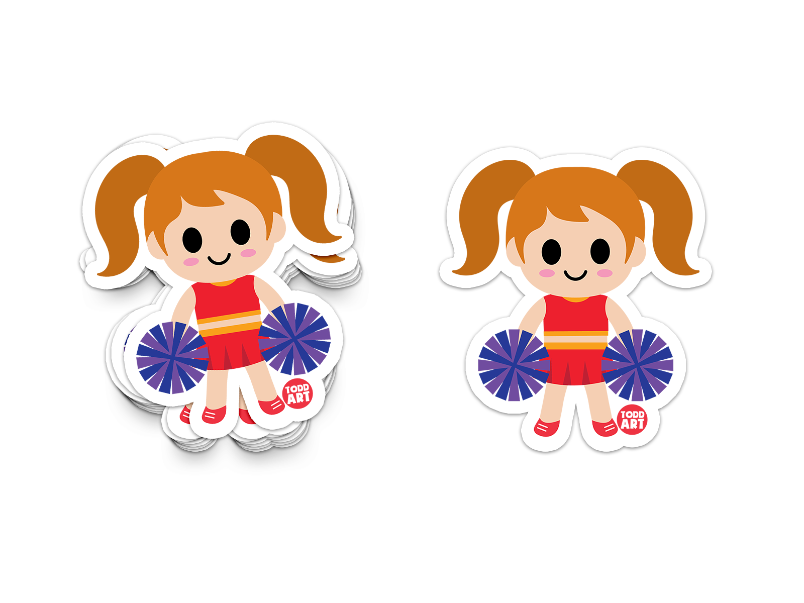 Bright cheese puffs snack bag with cute face – fun junk food collectible sticker
