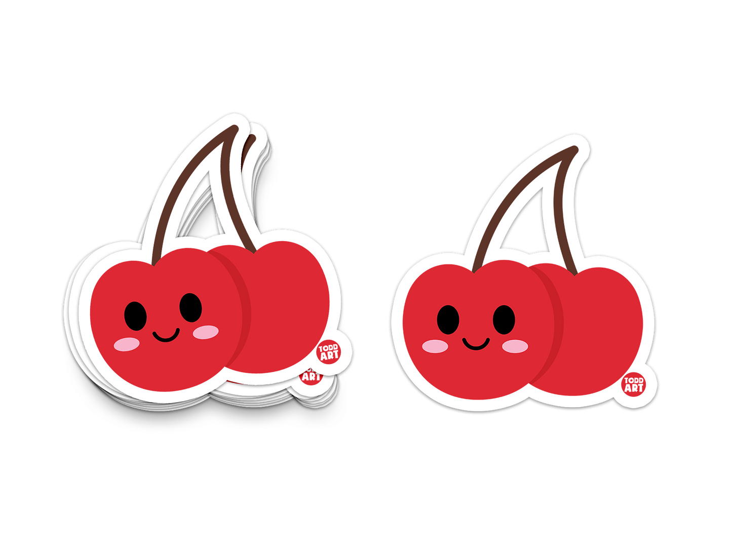 Cherries Vinyl Sticker